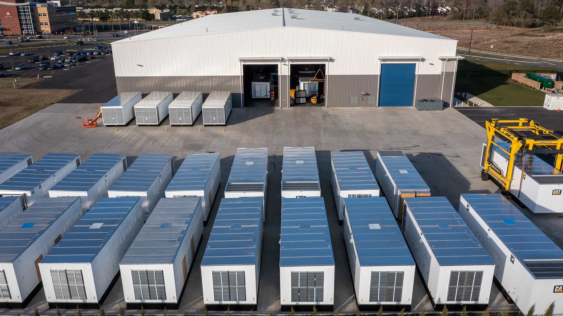 Hudome Way exterior power generation enclosures Acoustical Sheetmetal Company