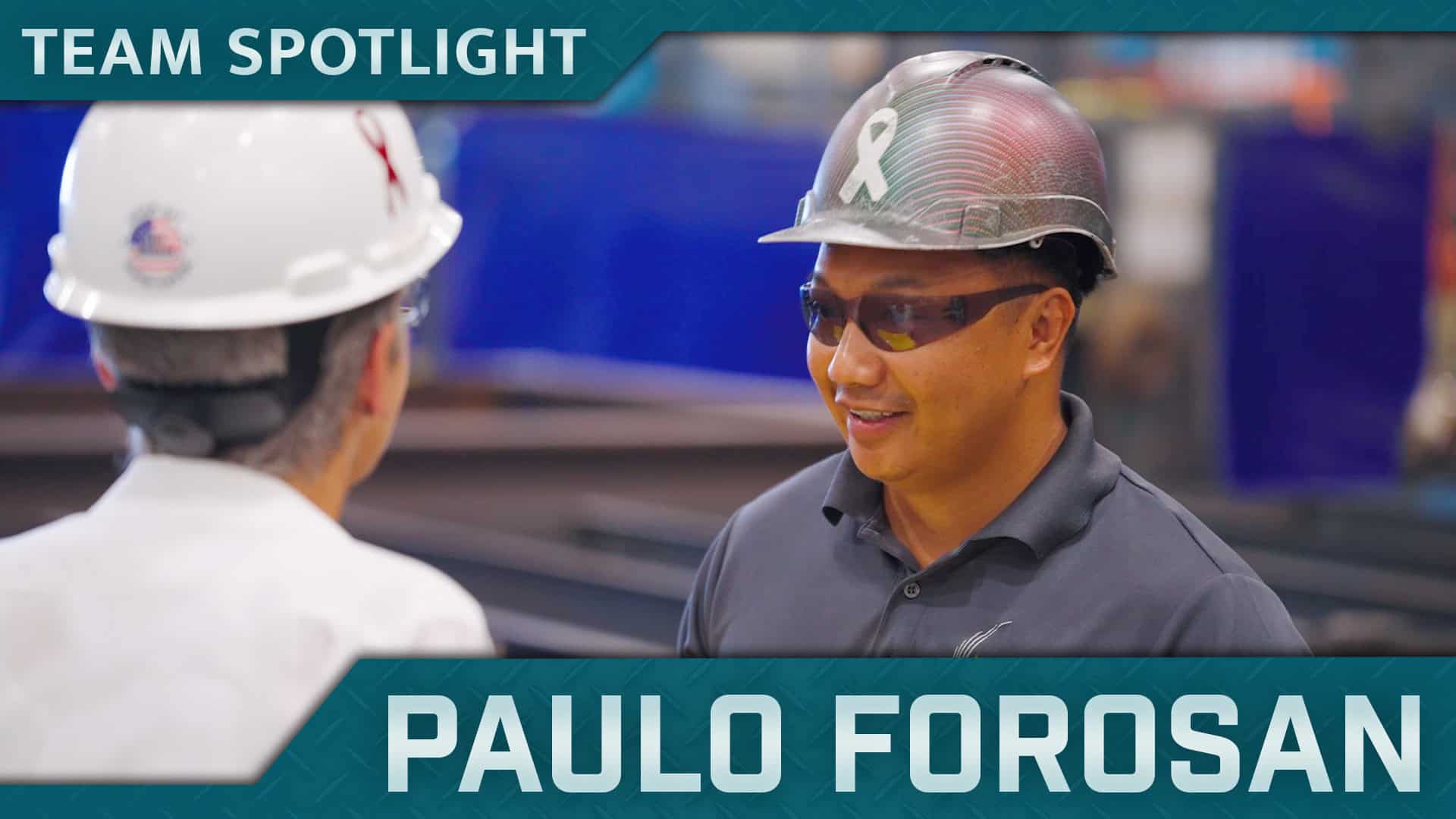 Team Spotlight: Paulo Forosan